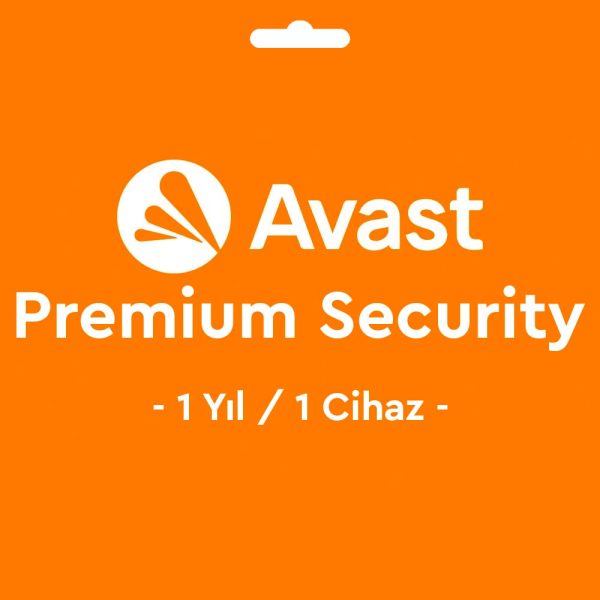 Avast Premium Security Key Lisans Anahtarı 1 Yıl / 1 Cihaz