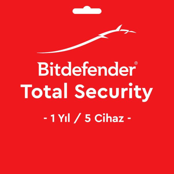 Bitdefender Total Security Key Lisans Anahtarı 1 Yıl / 5 Cihaz
