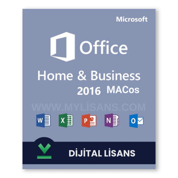 Office 2016 Home and Business MacOS Dijital Lisans Anahtarı